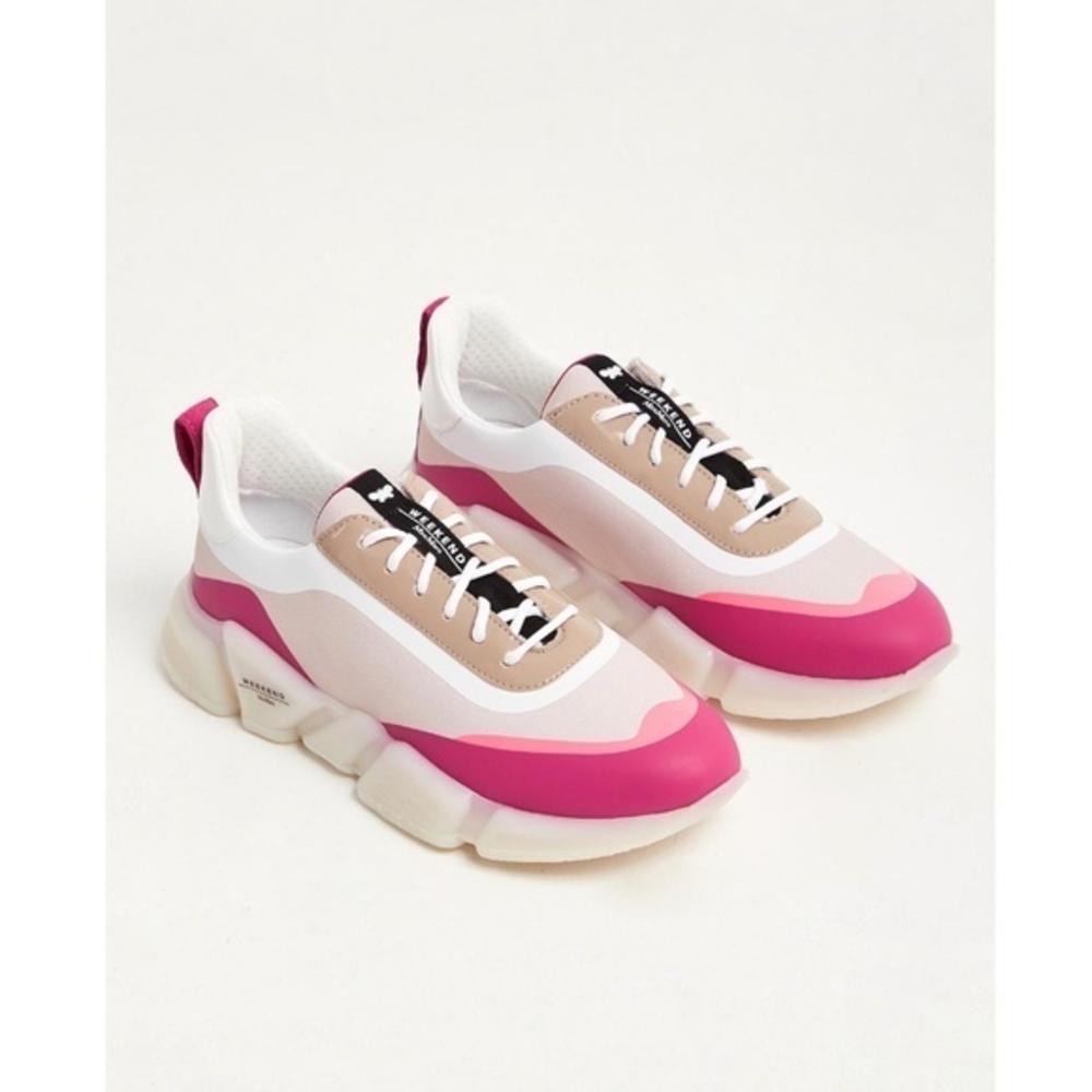 Weekend Max Mara Pink and White Sneakers